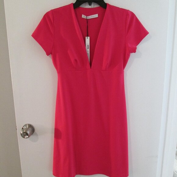 Susana Monaco Short Sleeve V-Neck A-Line Dress Sz S NWT - Picture 4 of 10